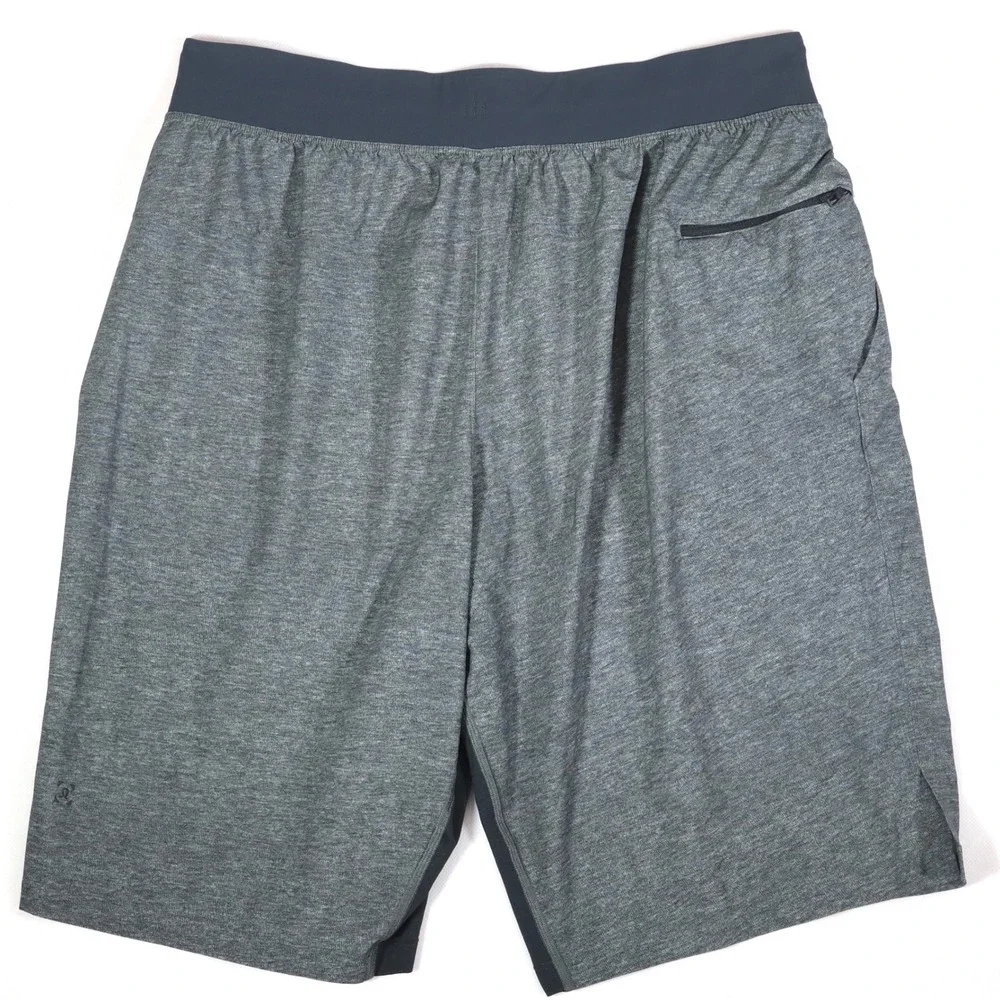 Lululemon T.H.E. Short Mens L Heathered Grey Linerless Training Gym Athletic 11